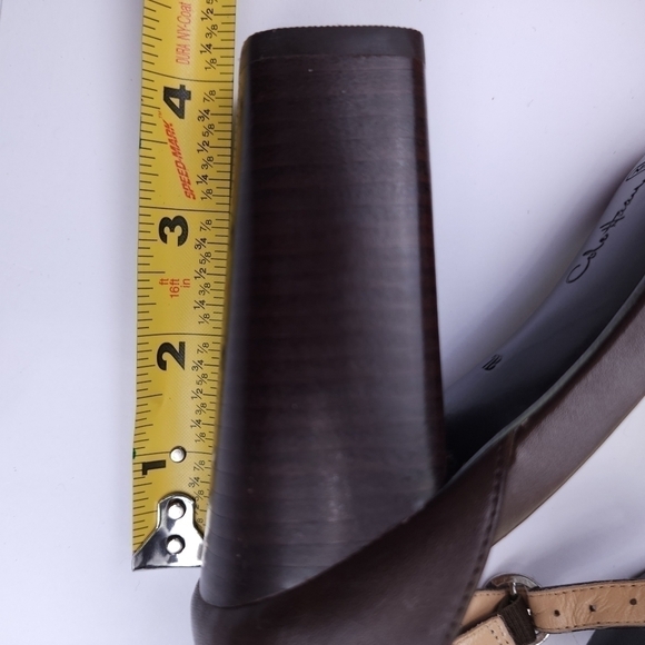 Cole Haan Brown Chunky Heels Sz 7 - Picture 10 of 10